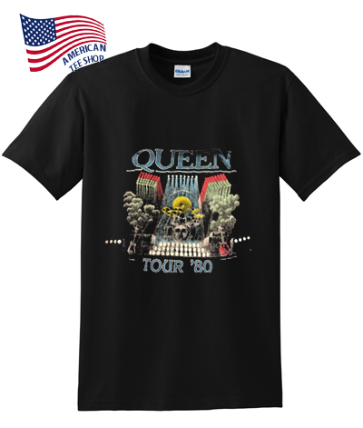 queen 1980 tour shirt