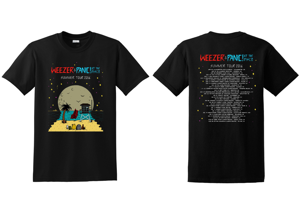 weezer summer tour merch
