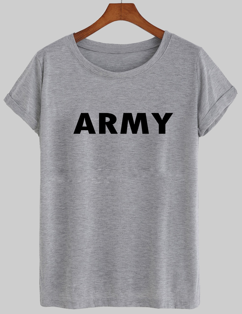 army t shirt girls