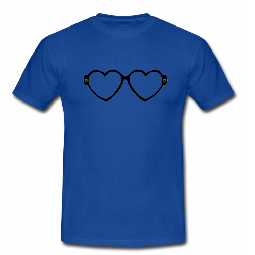 blue heart brand t shirt