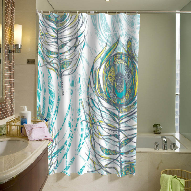 Peacock Feathers Shower Curtain - americanteeshop.com Peacock Feathers ...