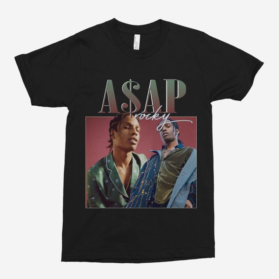 ASAP Rocky 90s Vintage Black T-Shirt