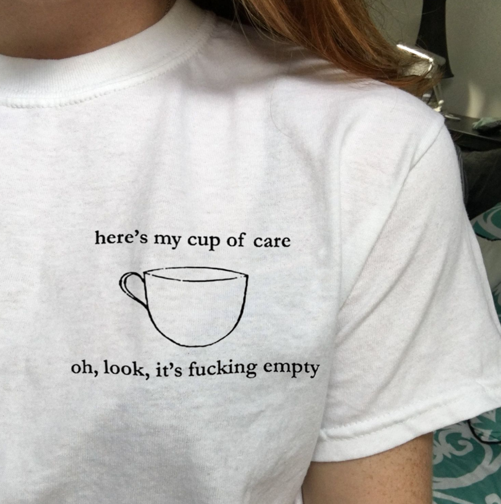 here's my cup of care t shirt