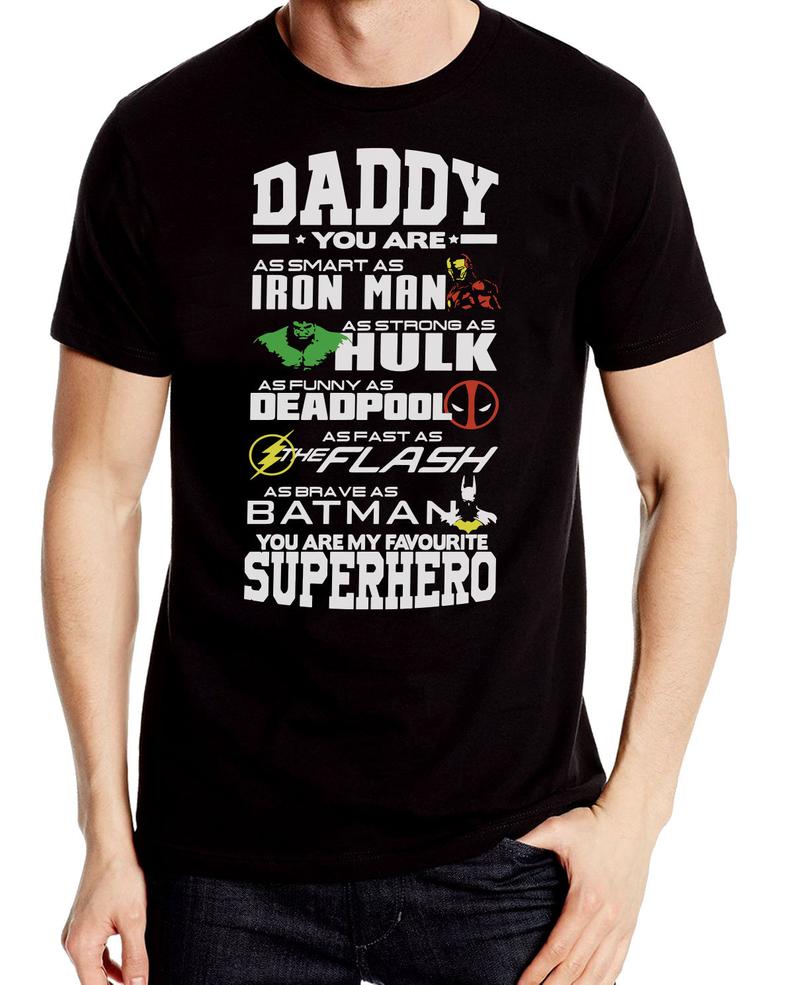 Daddy Hulk Fathers Day T Superhero Dad T Shirt