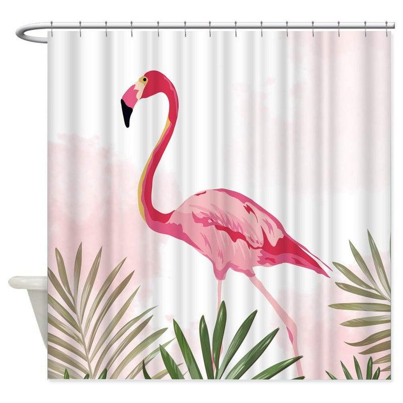 Pink Flamingo Shower Curtain Americanteeshop Com Pink Flamingo Shower   Pink Flamingo Shower Curtain 