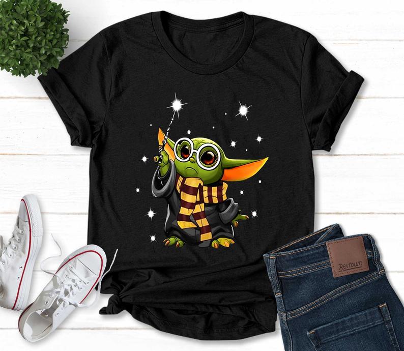 Baby Yoda Harry Potter T-Shirt - americanteeshop.com