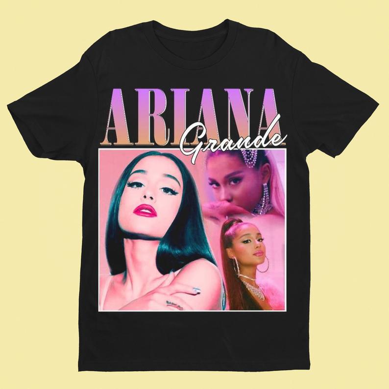 Vintage Inspired Aesthetic Poster Print Women T-shirt Ariana Grande  Positions Retro Female Shirt Woman Casual Classical Tops